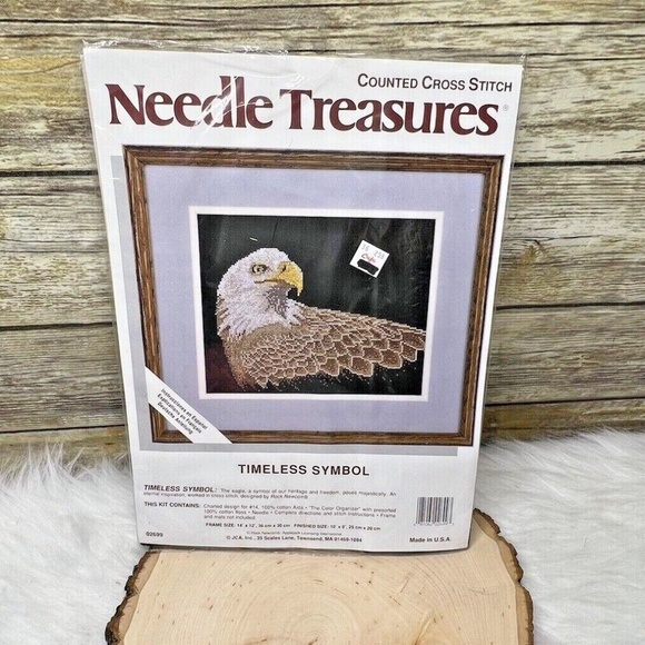 Needle Treasures | Art | Vintage Needle Treasures Timeless Symbol Eagle Counted Cross Stitch Kit ...